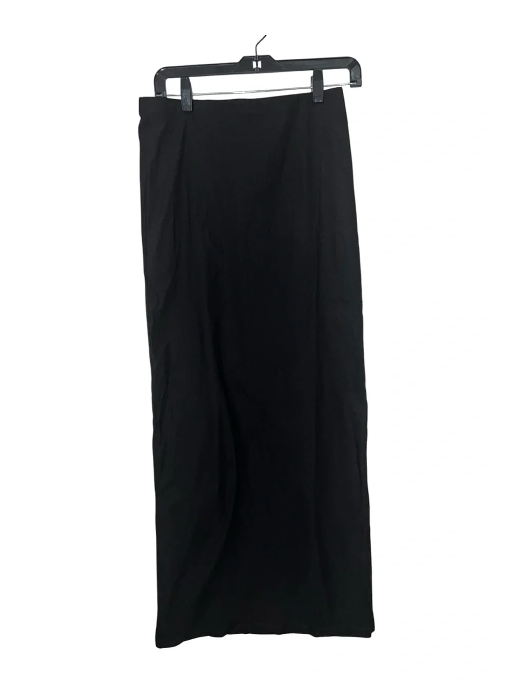 Commense Black Maxi Column Skirt NWT Size Large Minimalist Stretch Pull-On NWT